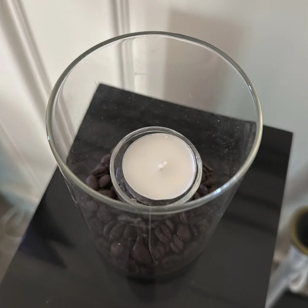 Crate&Barrel candle holder can put anything inside
